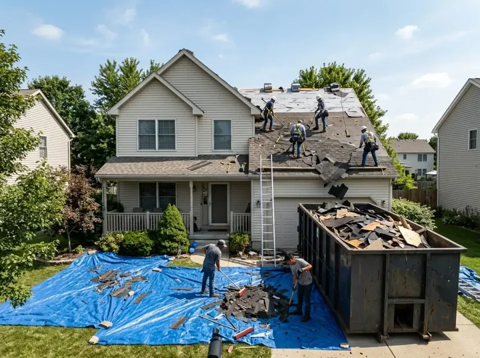 roof-replacement-debris-remova-004 — frequently asked questions, Cheapest Dumpster Rentals in Bushnell, IL